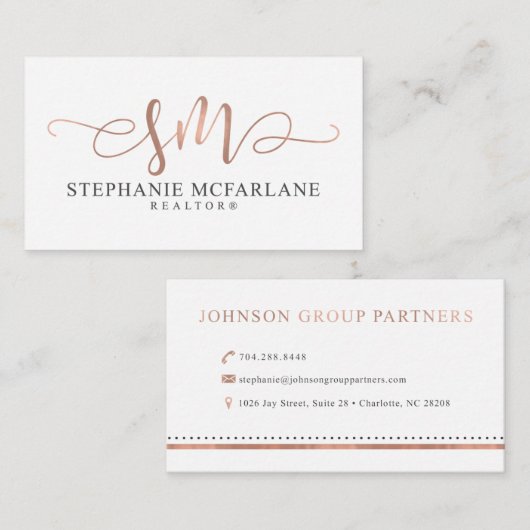 Carte De Visite Stephanie M (Devant / Derrière)