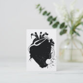 Carte De Visite stéthoscope anatomique de coeur (Debout devant)