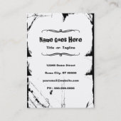 Carte De Visite stéthoscope anatomique de coeur (Dos)