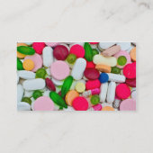 Carte De Visite Stéthoscope et pilules (Dos)