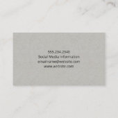 Carte De Visite Stethoscope | Santé | Docteur (Dos)