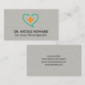 Carte De Visite Stethoscope | Santé | Docteur (Devant / Derrière)