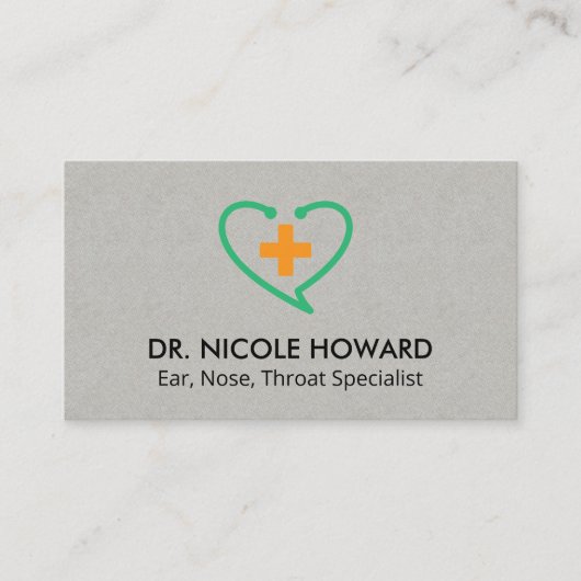 Carte De Visite Stethoscope | Santé | Docteur (Devant)