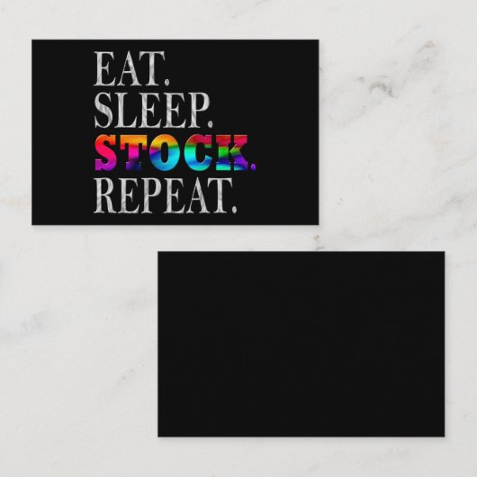 Carte De Visite stock (Devant / Derrière)