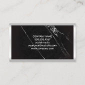 Carte De Visite Stock | Logo du marché de l'ours taureau | Marbre (Dos)