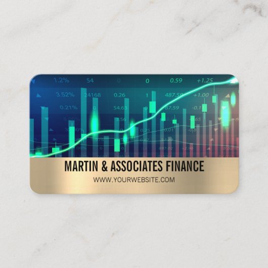 Carte De Visite Stock Tech | Finance  (Devant)