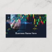 Carte De Visite Stock Trading Et Conseiller Financier (Devant)