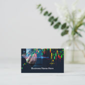 Carte De Visite Stock Trading Et Conseiller Financier (Debout devant)