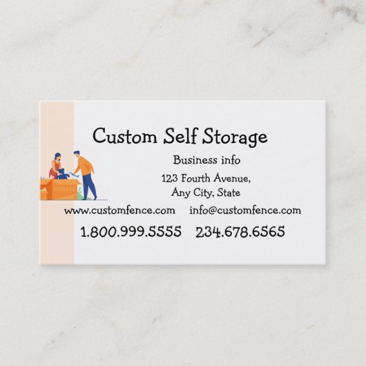 Carte De Visite Stockage autonome personnalisé (Devant)