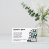 Carte De Visite Stone Masonry Company Services (Debout devant)