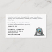 Carte De Visite Stone Masonry Company Services (Dos)
