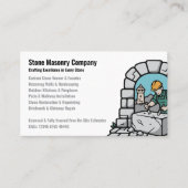 Carte De Visite Stone Masonry Company Services (Devant)