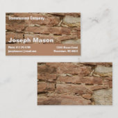 Carte De Visite stonemason (Devant / Derrière)