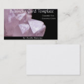 Carte De Visite Stones de guérison Rose énergétique Quartz (Devant / Derrière)