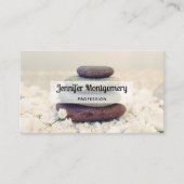 Carte De Visite Stones empilées Méditative Cairn (Devant)