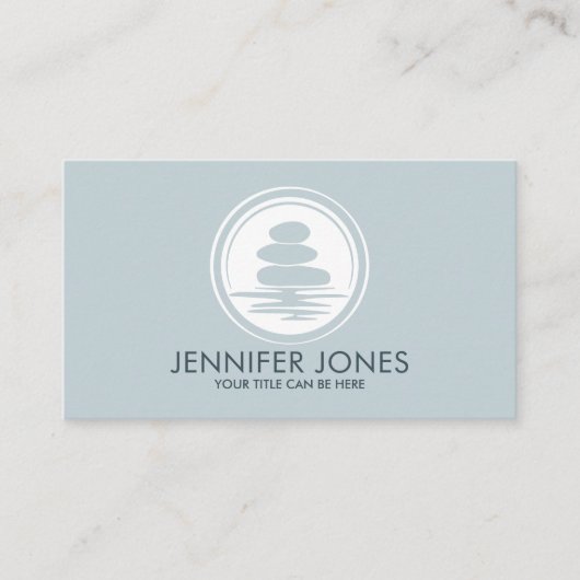 Carte De Visite Stones Zen - harmonie et tranquillité (Devant)