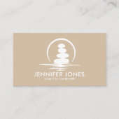 Carte De Visite Stones Zen - harmonie et tranquillité (Devant)