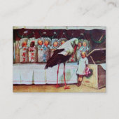 Carte De Visite STORE AVEC BÉBÉS, Papier gris BABY SHOWER (Dos)