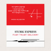 Carte de visite Stork Speed Liner (Extérieur déplié)