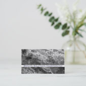 Carte De Visite Storm Cloud Grey abstrait Granite pierre roche (Debout devant)