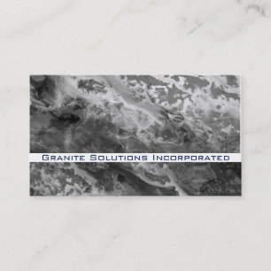 Carte De Visite Storm Cloud Grey abstrait Granite pierre roche