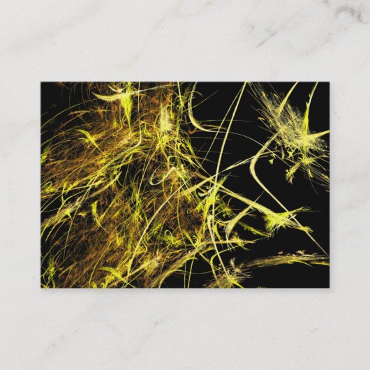 Carte De Visite Strands d'or fractal (Devant)