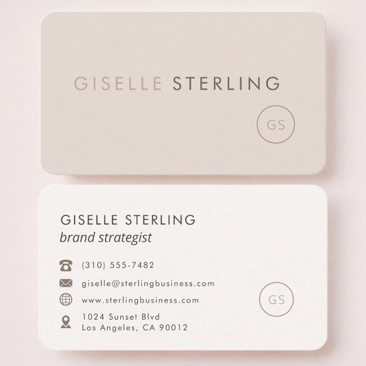 Carte De Visite Stratège de Marque Féminine Professionnelle