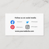 Carte De Visite Stratégie de commercialisation de l'expertise avoc (Dos)