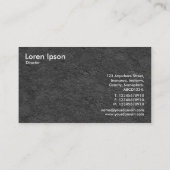 Carte De Visite Strates 02 de roche (Dos)