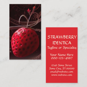 Carte De Visite strawberry sombre