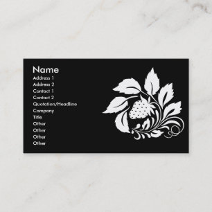 Carte De Visite strawberry_white