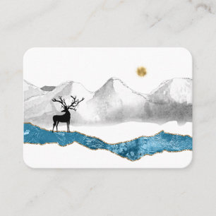 Carte De Visite *~* Stream Sun Stage Buck Antler Deer Mountain