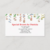 Carte De Visite Streamers colorés QR Code Photo Professionnel (Devant)