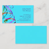 Carte De Visite Streamers Festive Professionnels Colorés (Devant / Derrière)