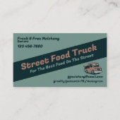 Carte De Visite Street Food Truck (Devant)