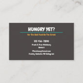 Carte De Visite Street Food Truck (Dos)