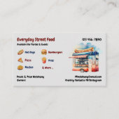 Carte De Visite Street Food Truck (Devant)
