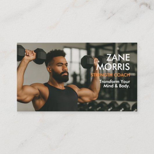 Carte De Visite Strength Coach (Devant)