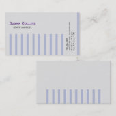 Carte De Visite Stried Simple Moderne Élégant Professionnel (Devant / Derrière)