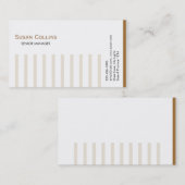 Carte De Visite Stried Simple Moderne Élégant Professionnel (Devant / Derrière)