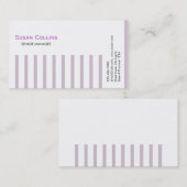 Carte De Visite Stried Simple Moderne Élégant Professionnel (Devant / Derrière)