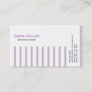 Carte De Visite Stried Simple Moderne Élégant Professionnel