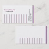 Carte De Visite Stried Simple Moderne Élégant Professionnel (Devant / Derrière)