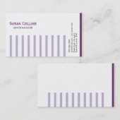 Carte De Visite Stried Simple Moderne Élégant Professionnel (Devant / Derrière)