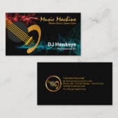 Carte De Visite Strik Music Sound Waves Professional DJ (Devant / Derrière)