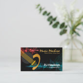 Carte De Visite Strik Music Sound Waves Professional DJ (Debout devant)