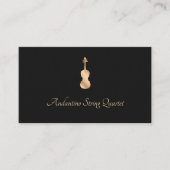 Carte De Visite String Quartet Gold Violon Professional (Devant)