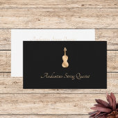 Carte De Visite String Quartet Gold Violon Professional