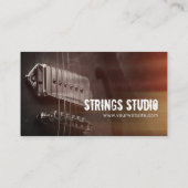 Carte de visite Strings Studio Grunge Guitare (Dos)