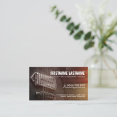 Carte de visite Strings Studio Grunge Guitare (Debout devant)